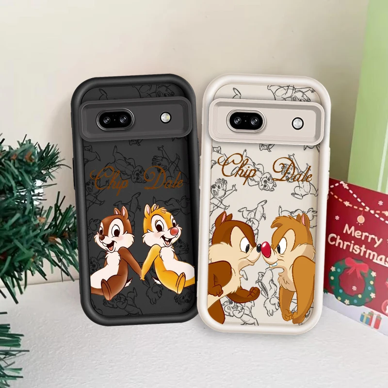 

Disney Squirrels Cute For Google Pixel 9 8A 8 7 7A Pro XL 5G Eye Ladder Phone Case Soft TPU Shockproof Cover