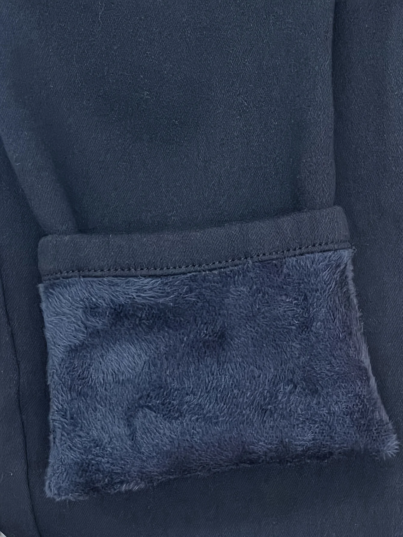 جينز بسيط من القطيفة الدافئة بأزرار سفلية للنساء، خصر عالي، مرن سميك، مقاس نحيف، جيوب مائلة وبنطلون بتصميم أزرار #4