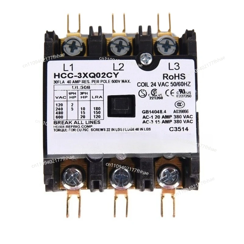 24VAC 30A HCC-3XQ02CY HCCY3XQ02CY Central Air Conditioner Three-phase AC Contactor