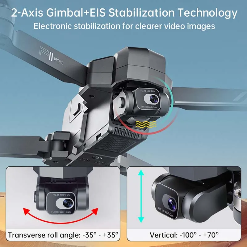 SJRC F11 / F11S 4K Pro GPS Drone 4K Profesional 5G WiFi 2-Axis Gimbal Drone With Camera 3KM RC Foldable Brushless Quadcopter