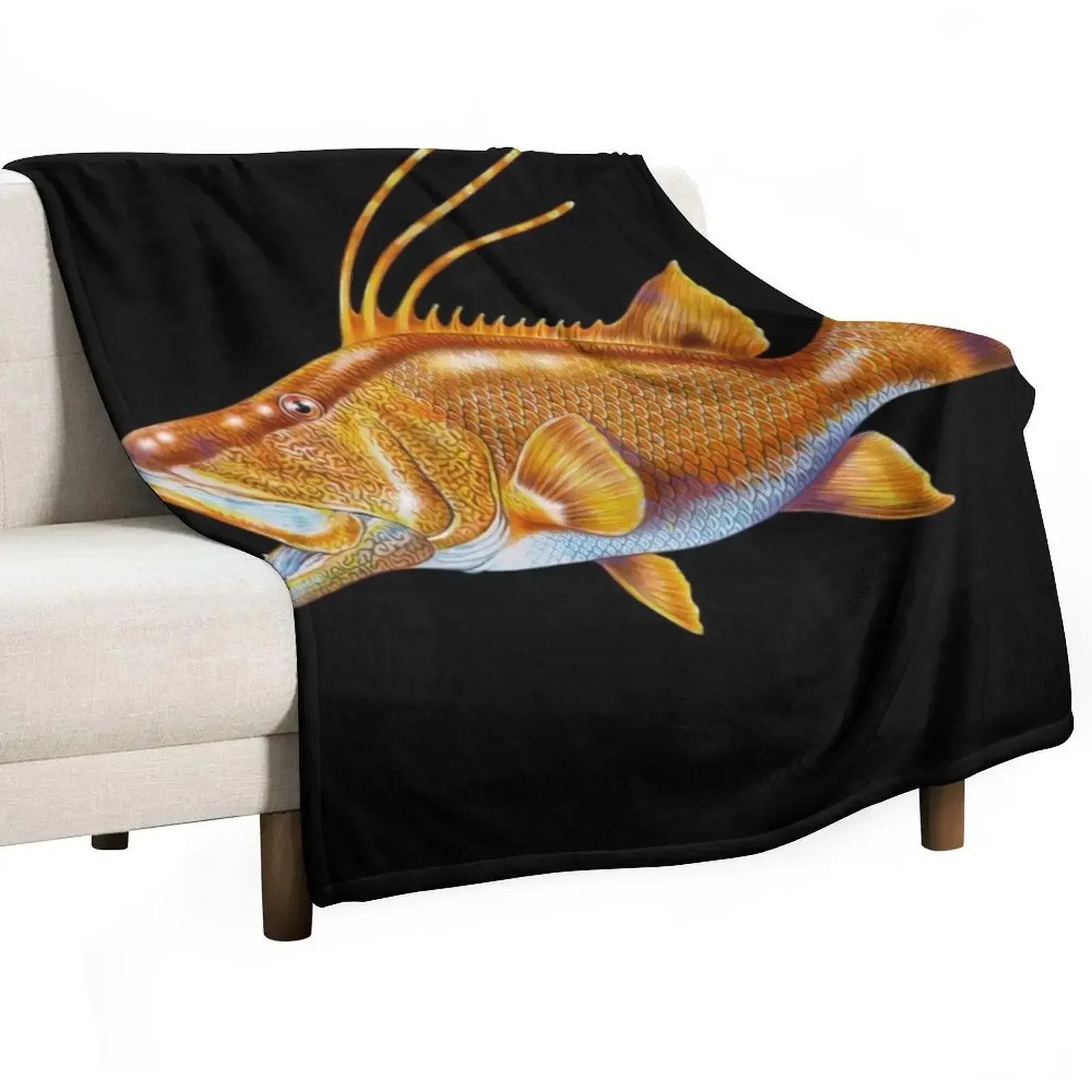 

Hogfish Throw Blanket Bed linens Giant Sofa Blankets