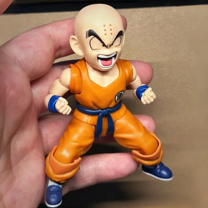 

Bandai Dragon Ball Shf Krillin Articulated Action Figure Friend Of Goku Collectible Anime Model For Adult Collection Display