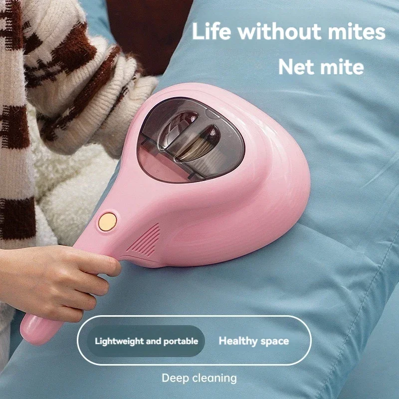 New Mites Remover, Wireless Charging on Home Bed, Ultraviolet Mite Removal, Portable Handheld Vacuuming, Small Mites Eliminator