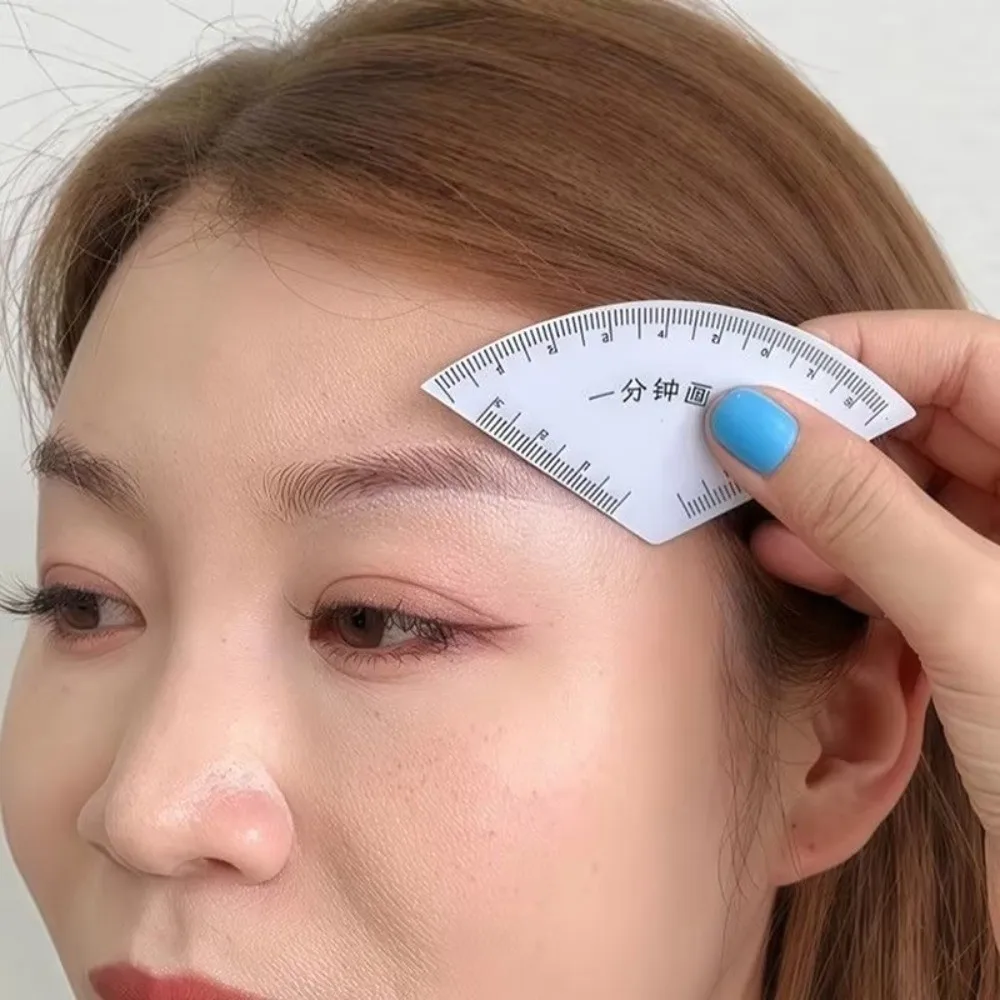 Nueva regla de diseño de cejas de dibujo rápido, regla de guía de dibujo de maquillaje reutilizable para dar forma, suministros de herramientas de mapeo