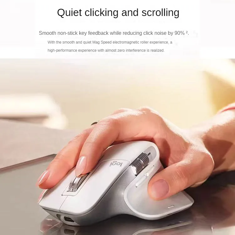 로지텍 MX Master3s 무선 블루투스 마우스, 충전식 고급 사무실 컴퓨터 주변기기