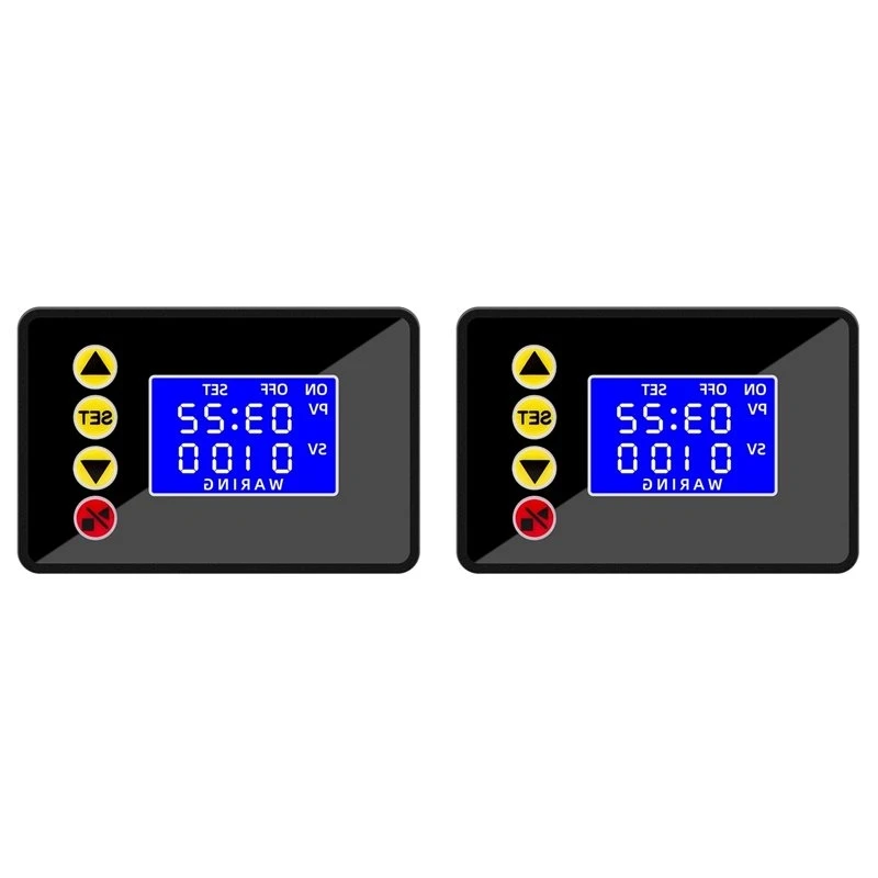 2X Programmable Digital Timer Switch Relay Control Time Controller Delay Relay Cycle Timing On/Off DC 24V-ELEC