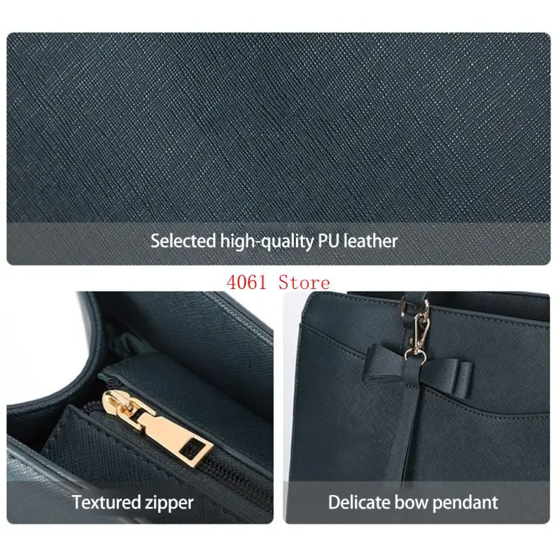 Borsa per laptop da donna professionista PU BUSINESS PELLA E UFFICIO PASSO OFFICIO PASSO CASSE CASA CASA CROCI