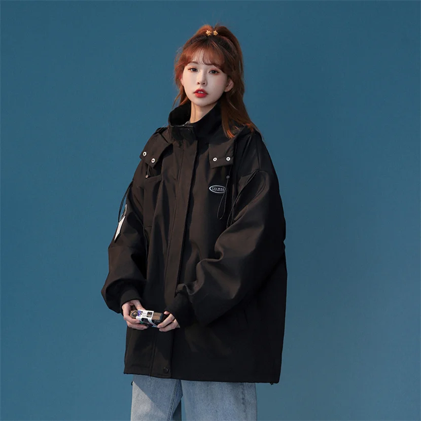 

Casual Men's Workwear Jaet Spring Autumn New Sle Couple's Motorcycle Coat American High Street Trend Windproof Long Sve