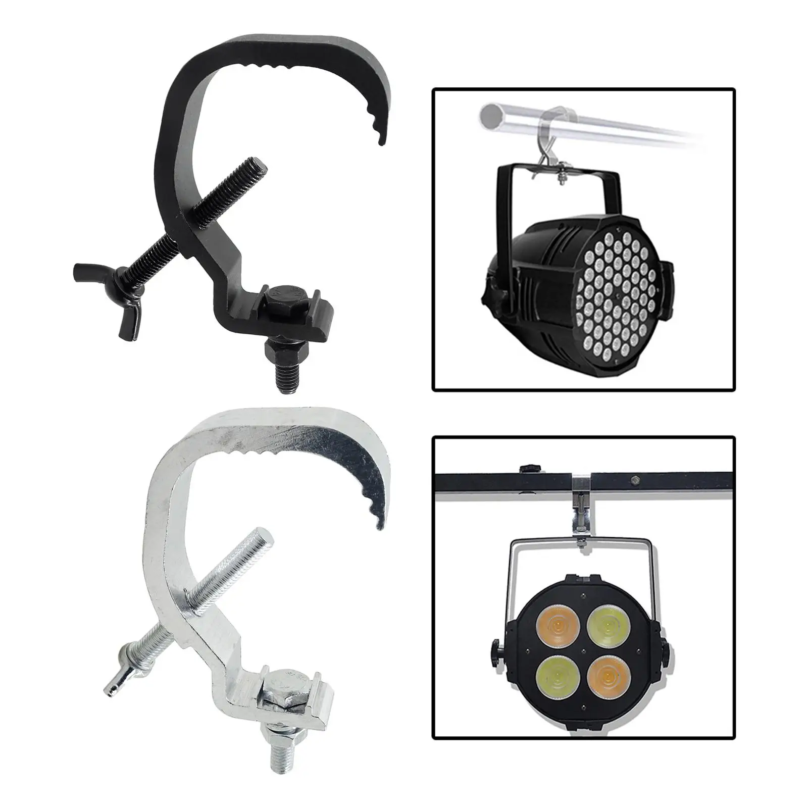 Stage Light Lights Hook Nonslip Adjustable Aluminum Alloy Stage Light Clamp for Theatre Events Pub Exhibition Effect Light