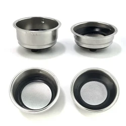 304 Stainless Steel Coffee Filter Basket 1/ 2 Cup Portafilter Espresso Coffee Machine Bottomless Filters Cups Filter for coffee