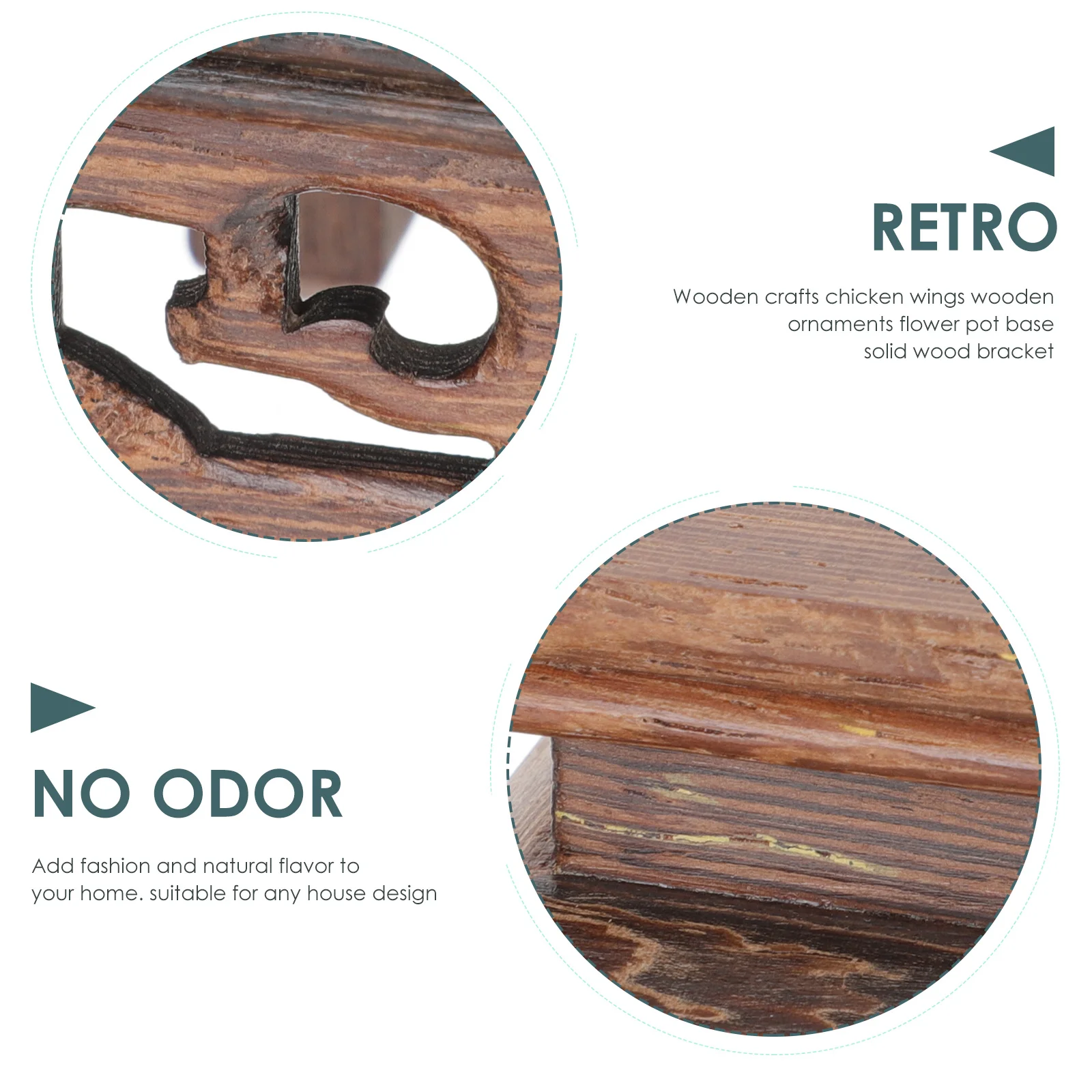 

Kedging Wood Craft Holder Square Wooden Flower Stand Plant Display Base For Mini Fish Tank Home Decor Adornment