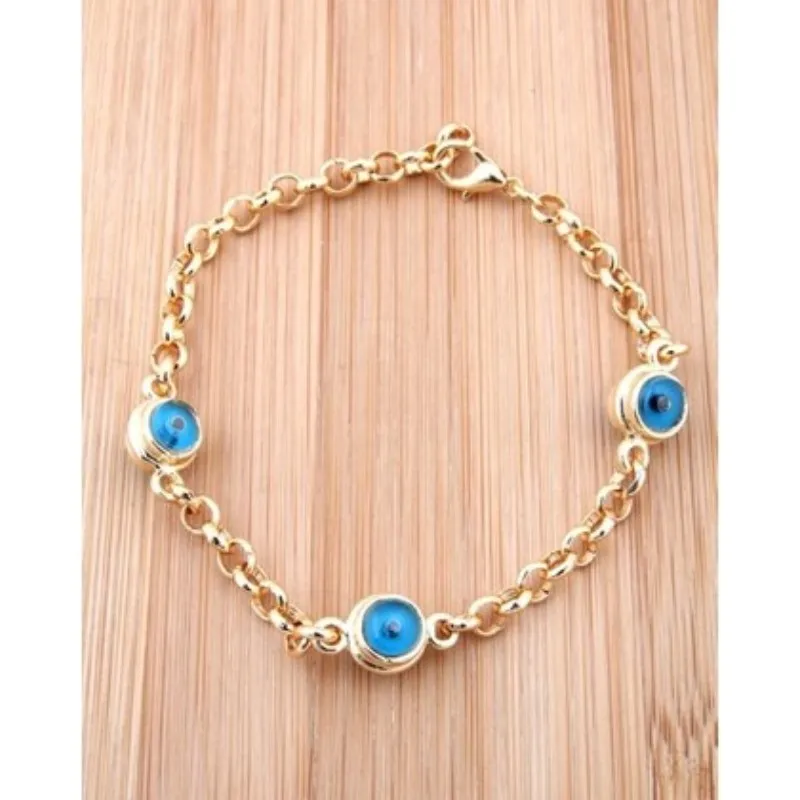 Evil Eye Bracelet For Women Turkish Blue Eye Chain Handmade Elegant Design Summer Jewelry