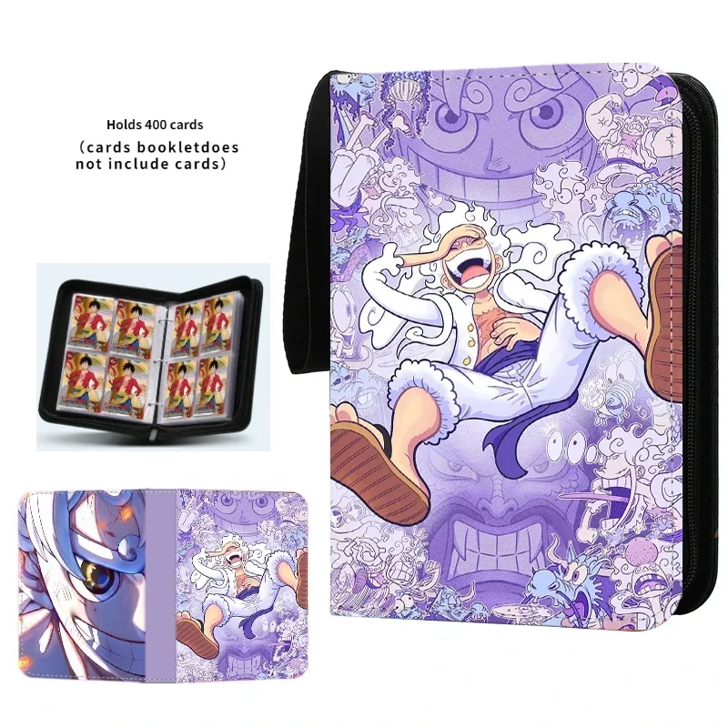 Anime 40-900 Stuks Een Stuk Luffy Zoro Kaart Boek Pu Super Grote Capaciteit Kaart Binder Display Spel Collectie Kaart Kaart Kids Speelgoed Cadeau