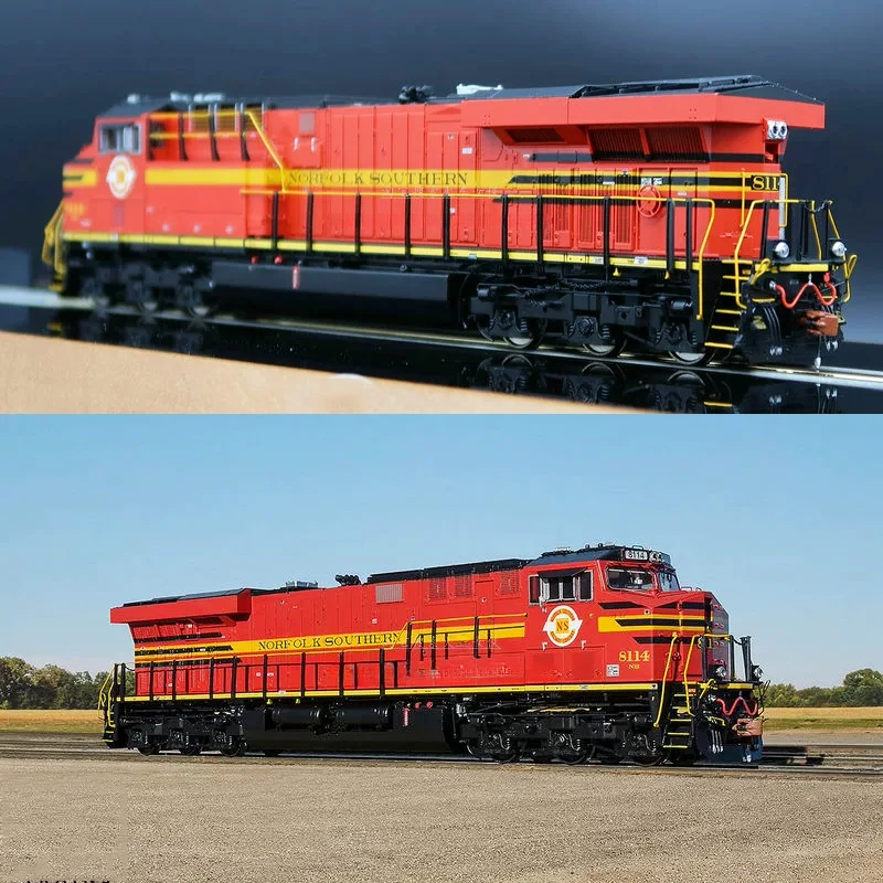 HO 1:87 Train Model American SCALETRAINS ESU Digital Sound Effect GE ES44AC NS Red Rail Car Toy Birthday Gift