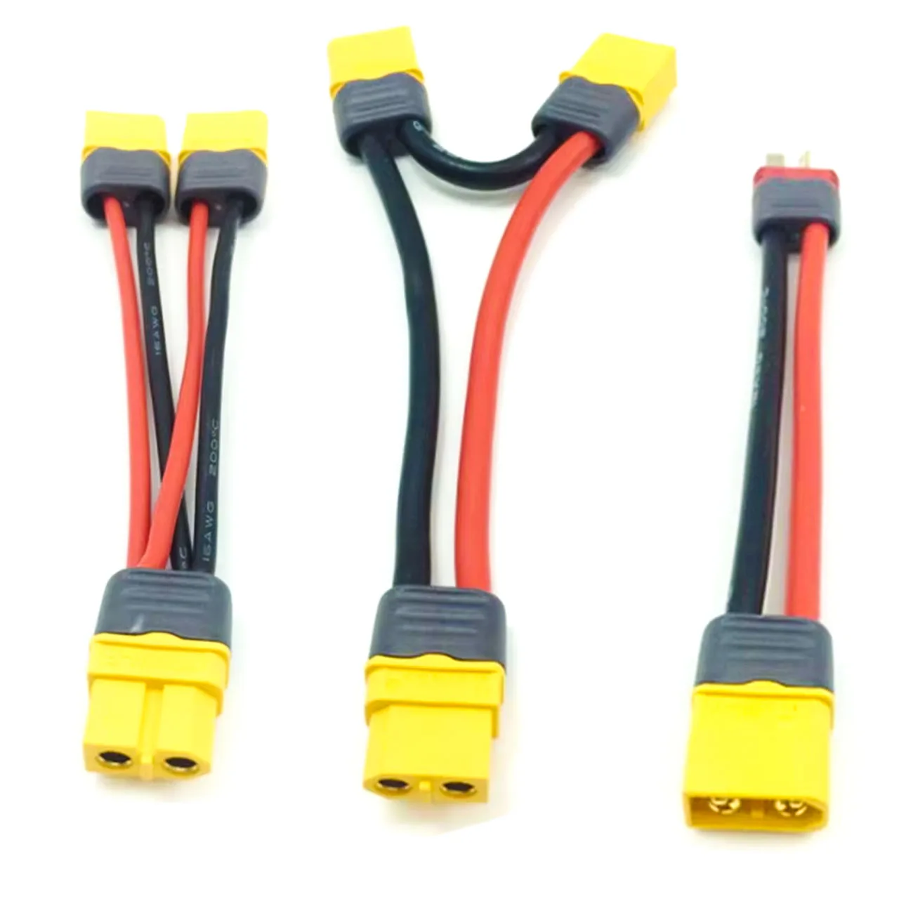 Original Amass XT60 Adapter Cable To T Plug XT30 XT90 Male Female JST Male Female Plug Connector with 10cm 100mm Wire Cable