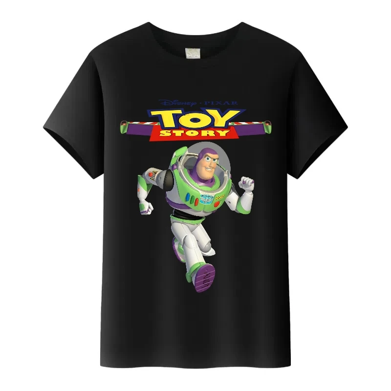 

Kawaii Детская футболка Женская футболка Дисней Мультфильм История игрушек Графические женские футболки Готический мужчина Черные топы 90-х Девушка Семейные блузки Подарок