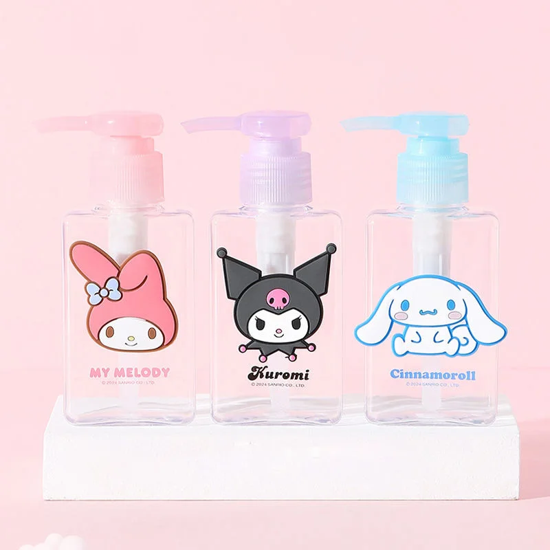 Miniso Kuromi Cinnamoroll My Melody Sub Bottling Bottles Kawaii Cartoon Moisture-proof Dustproof Lotion Travel Empties 55/100ml