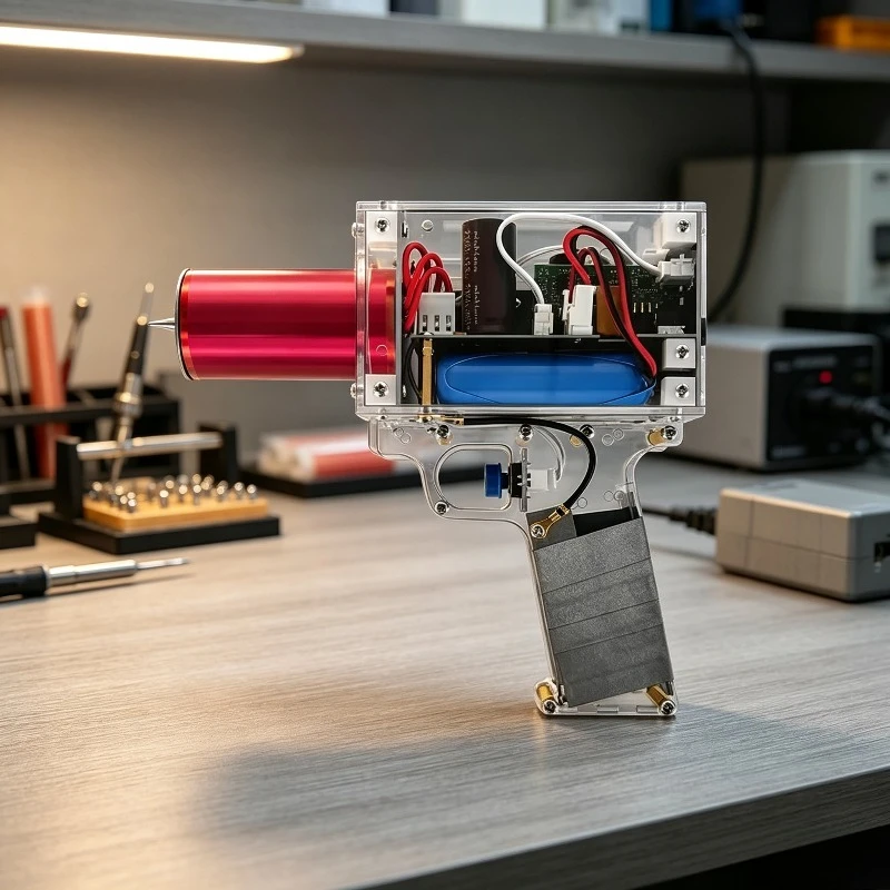 Tesla Coil Handheld Arc Gun Generator Palm Lightning Magnetic Storm Alien Gun Science Experiment Toy High Voltage Plasma Arc