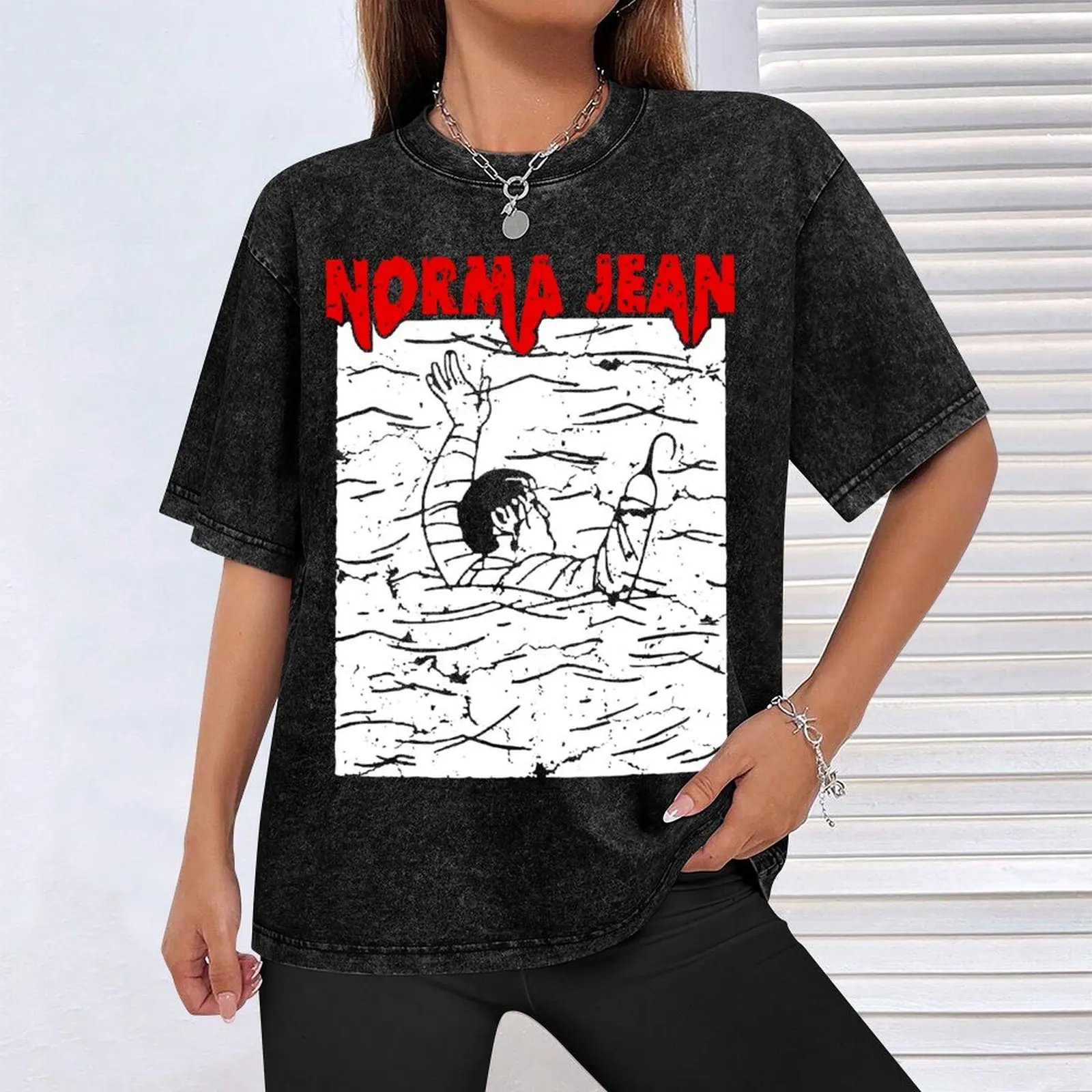 Norma Jean Swimmer T-Shirt plus size ubrania niezbędne t shirt tanie rzeczy plus size zwykłe t shirty mężczyźni