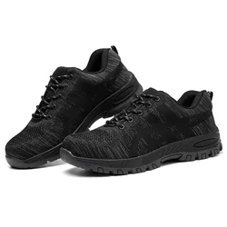 Men Work Safety Shoes Anti-puncture Working Sneakers Male Indestructible Work Shoes Men Boots Lightweight Men Shoes Safety Boots