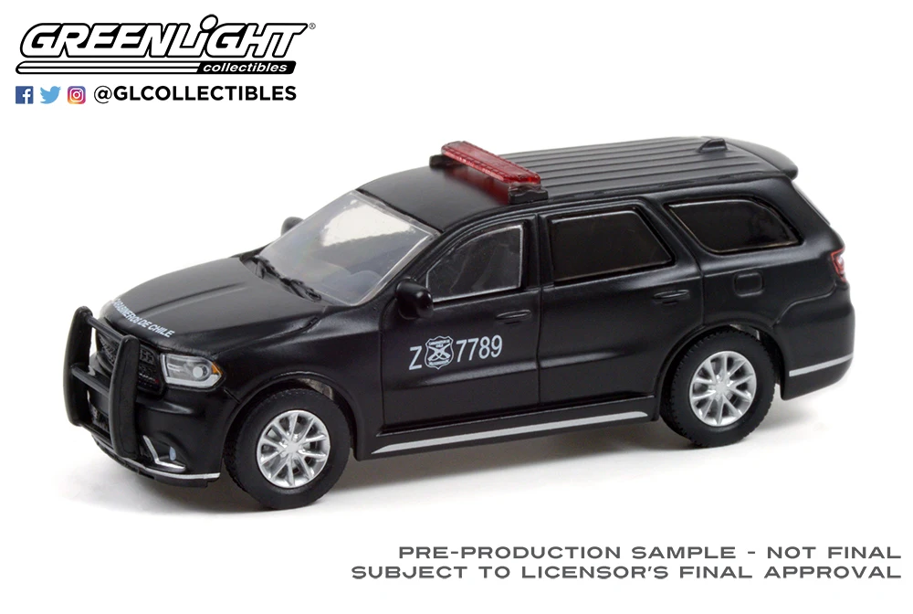 1:64 2018 Dodge Durango Police car  Diecast Metal Alloy Model Car Toys For  Gift Collection