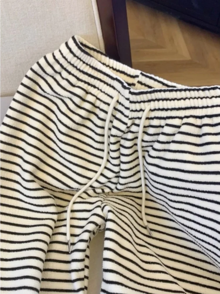 

Женские брюки с высокой талией на флисовой подкладке, широкие, прямого кроя, теплые, для осени и зимы, повседневные