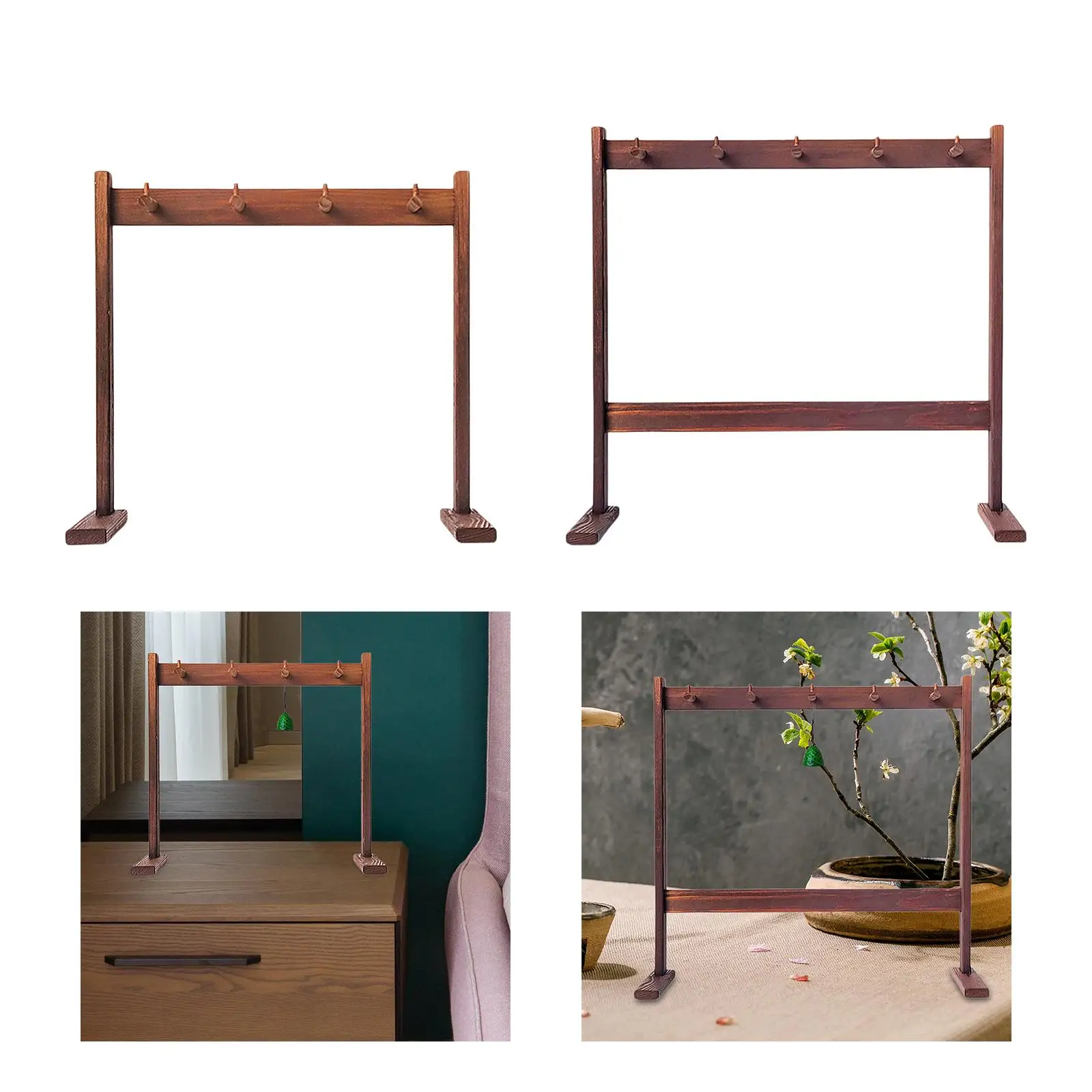 

Wind Chime Stand Desk Minimalist Decor Display Rack Gong Stand Chime Holder for Bedroom Exhibition Studios Gift Living Room