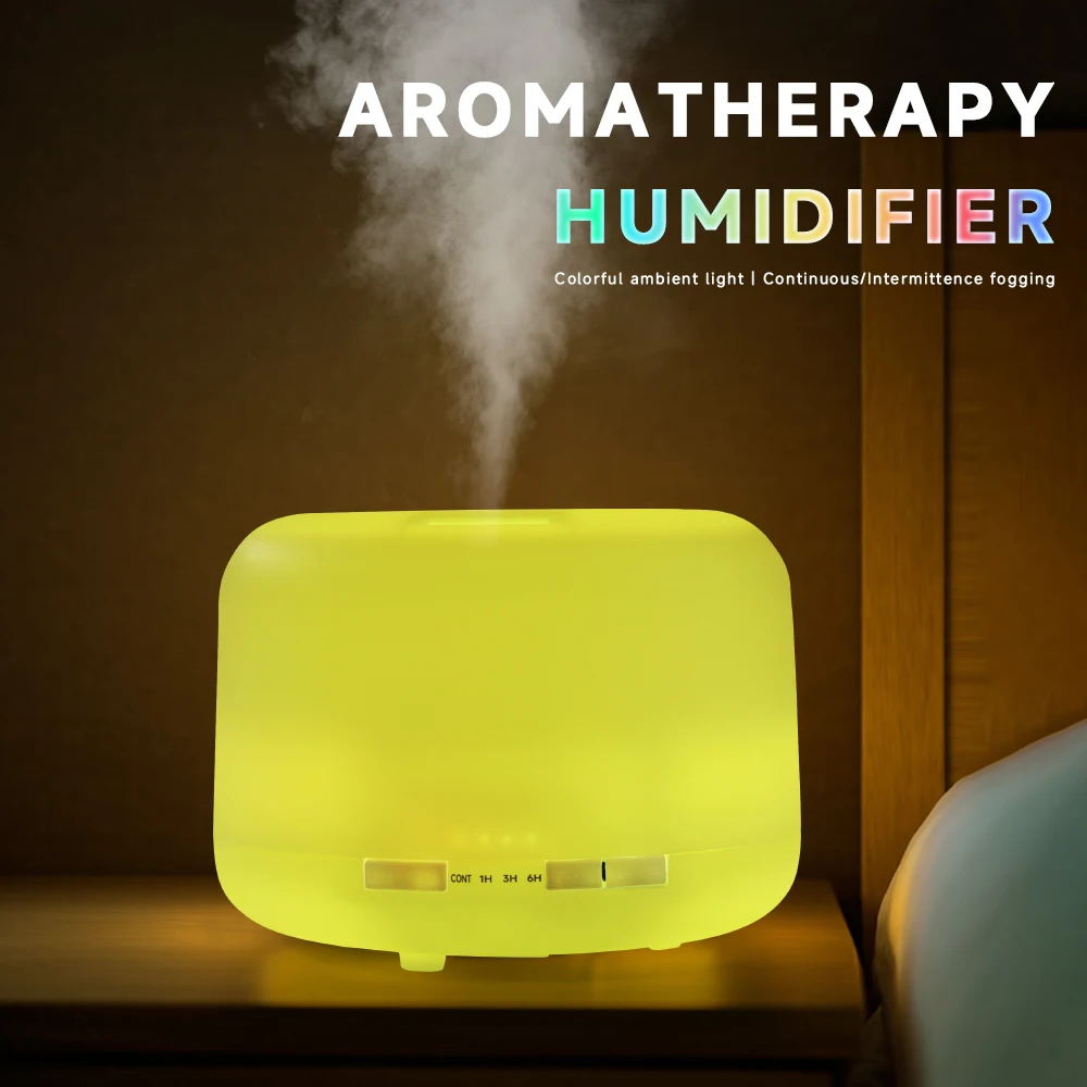 

Увлажнитель воздуха, диффузор эфирного масла, 500 мл, ультразвуковой прохладный туманообразователь, USB-увлажнитель, аромадиффузор со светодиодной подсветкой