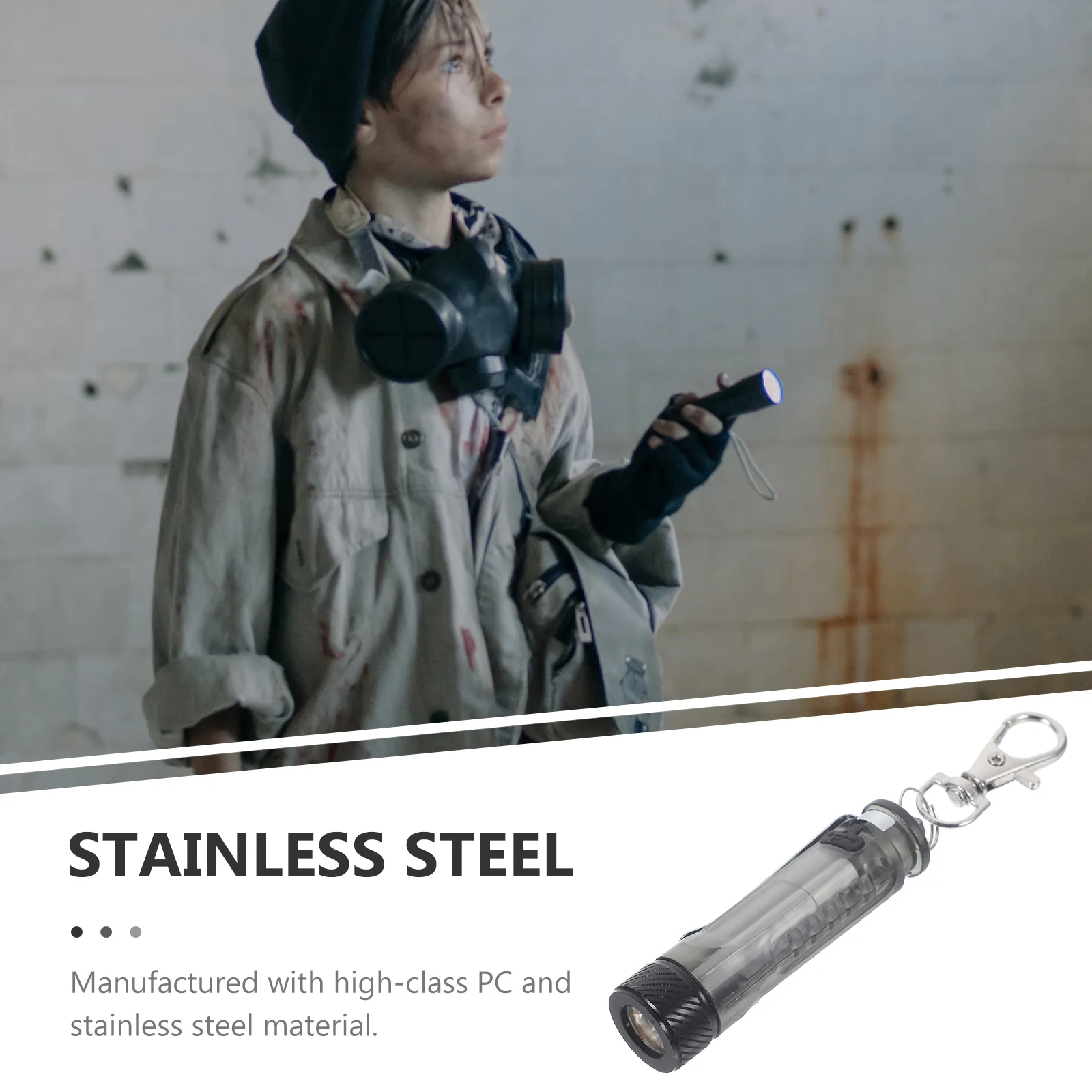 

1Set USB Rechargeable LED Flashlight Keychain Mini Torch Hanging Portable Camping Hiking Outdoor Lighting Tool