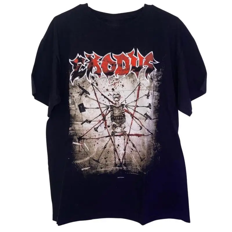تي شيرت عتيق 2010 Exodus Thrashfest Metal Band مقاس S 5Xl طبع جديد نادر