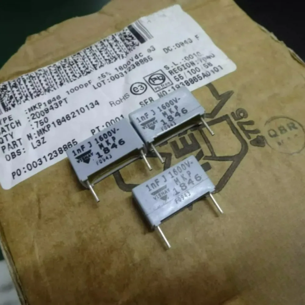 

10pcs/lot MKP1846 0.001uf 1600v 1.0nf 1000pf 1n0 102 Brand New 15mm Film Capacitor