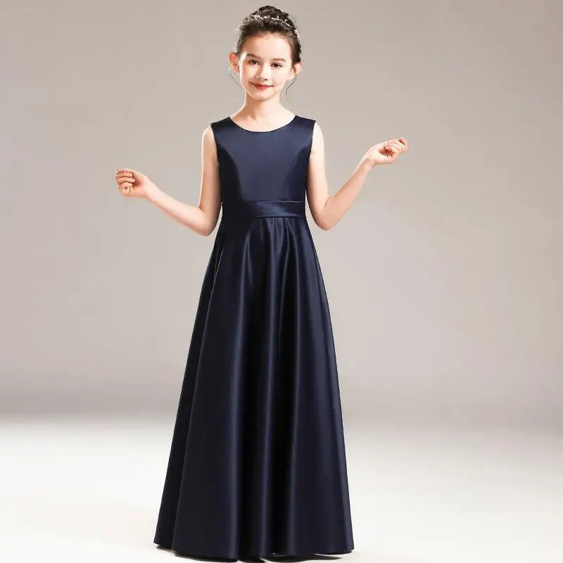 Princess Children Girl Dresses Piano Violin Performance Birthday Party Dresses for Girls Elegant Costume Evening Prom Dress