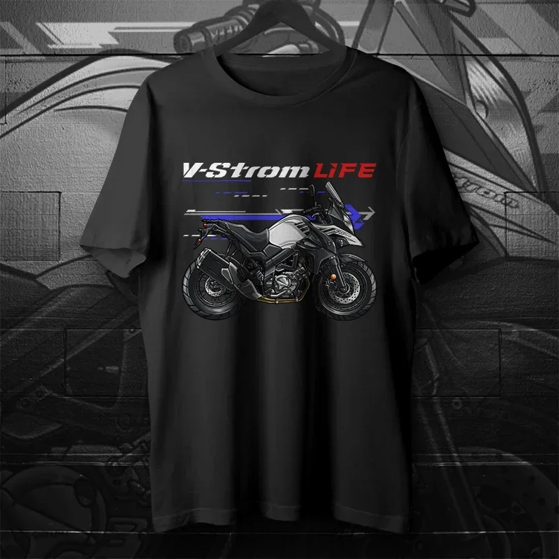 

Mens T-shirt Classic 2017-2024 Models V-Strom 650 Motorcycle T-Shirt New 100% Cotton O-Neck Short Sleeve Summer Casual