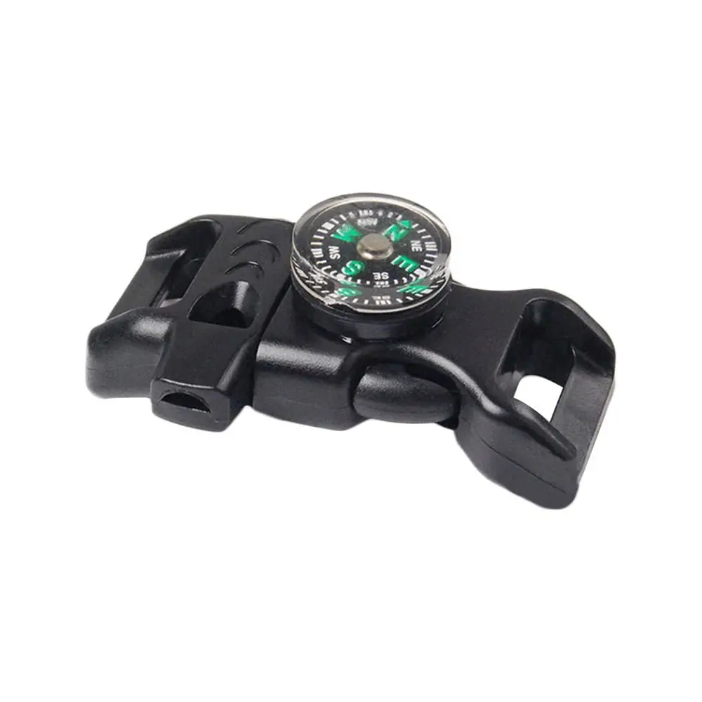 5 pçs novo 14mm fivela de liberação lateral preto curvado fivela de emergência 550 paracord pulseira ferramenta ao ar livre