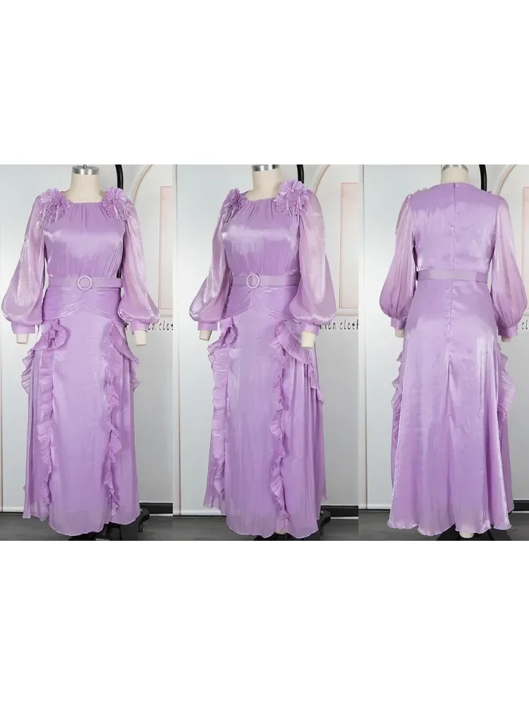 فساتين الحفلات الأفريقية مقاس كبير للنساء 2025 موضة جديدة Dashiki أنقرة ثوب مسائي زفاف أنيق تركيا فستان ماكسي إسلامي