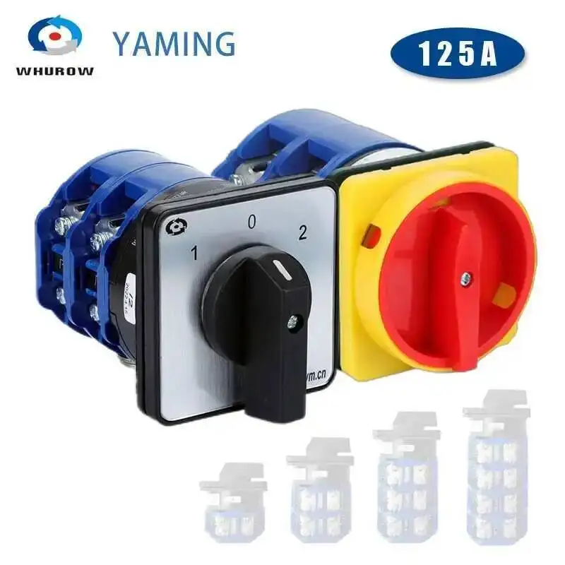 

LW26-125A Кулачковый переключатель, двух/трехпозиционный поворотный навесной замок, серебряный контакт, контроль мощности LW28 YMW26GS