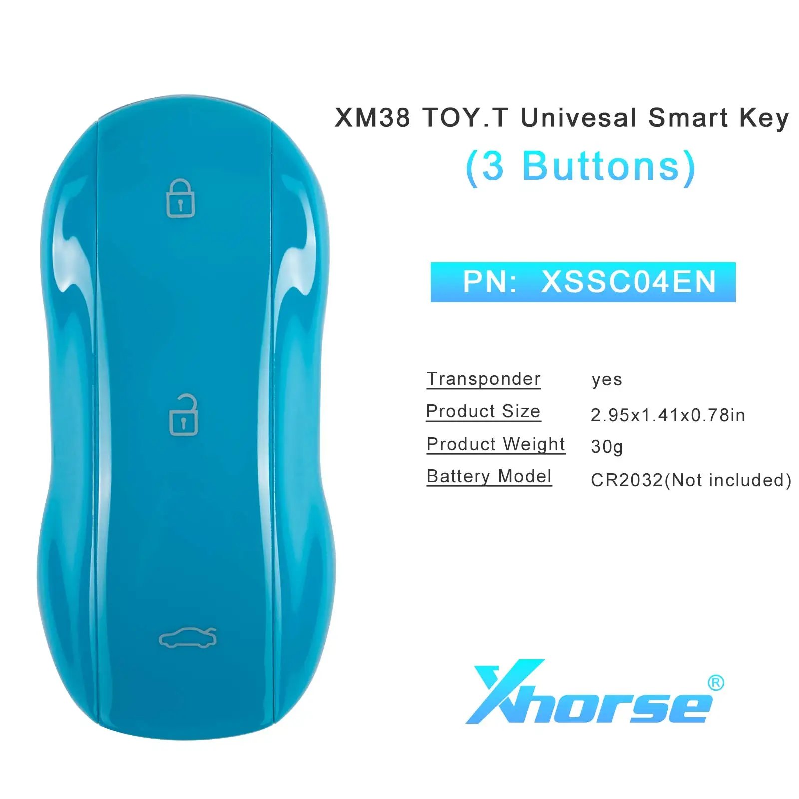 1PC Xhorse XSSC21EN XSSC24EN XSSC25EN XM38 TOY.T Universal Smart Key Supercar Style Remote For VVDI MINI Key Tool Global Version