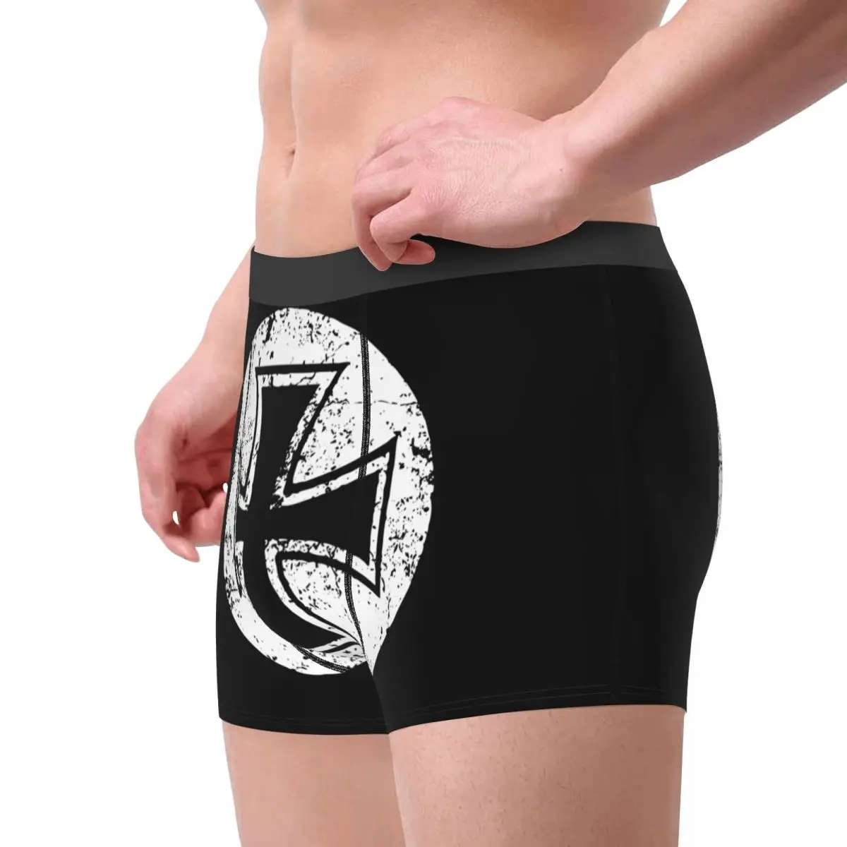 Funny Boxer Shorts Panties Briefs Men\'s German Iron Cross Templar Knight Underwear Germany Flag Mid Waist Underpants for Homme