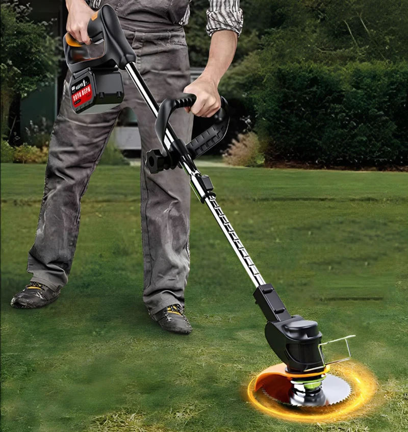 新しいリチウム電池芝刈り機小型家庭用芝刈り機ハンドヘルド電動芝刈り機ガーデントリマー充電式芝刈り機