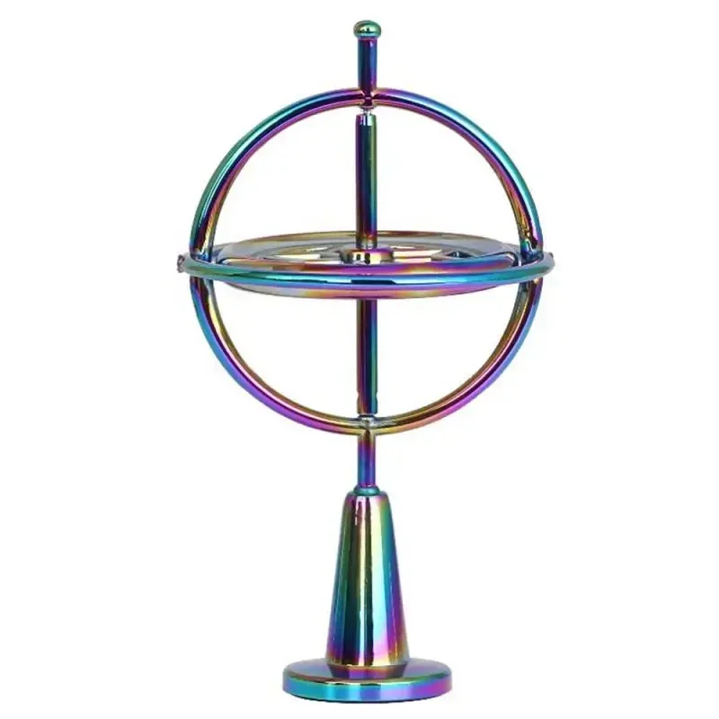 Gyroscope Toy Spinner Toy Metal Anti Gravity Rotating Desk Gyroscope Flying Motion Balance Physics Toy Educational Training Gift