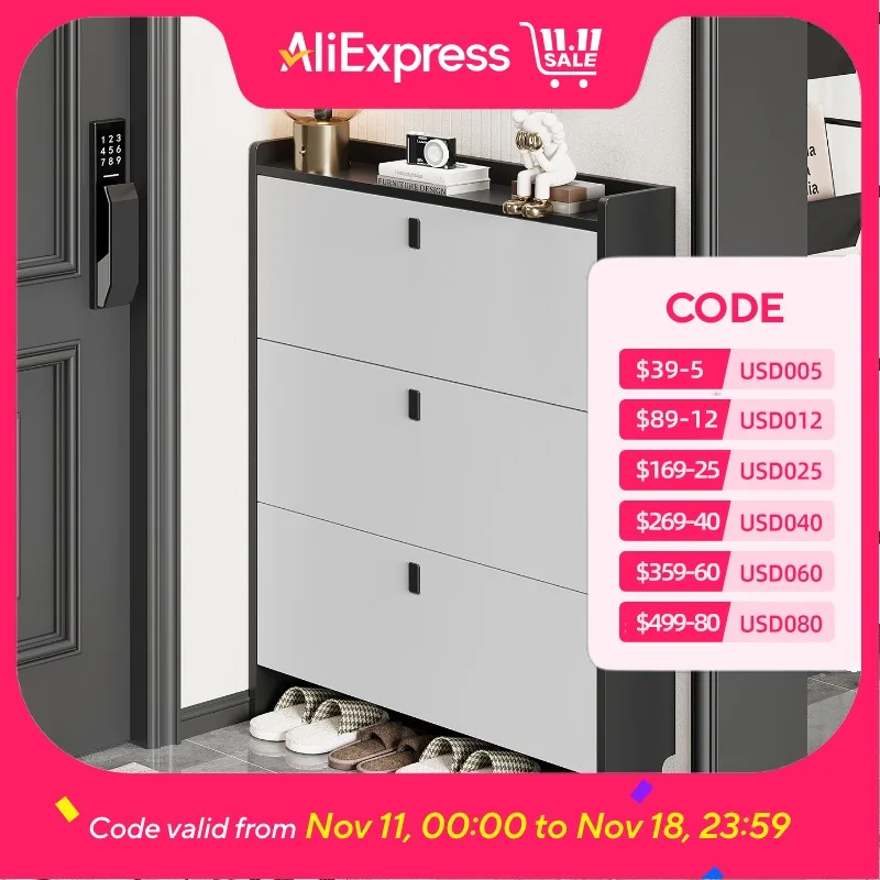 

Design Slim Shoe Rack Cabinet Storage Minimalist Apartments Narrow Shoe Rack Cabinet Space Saving Schuhregal Furniture For Home