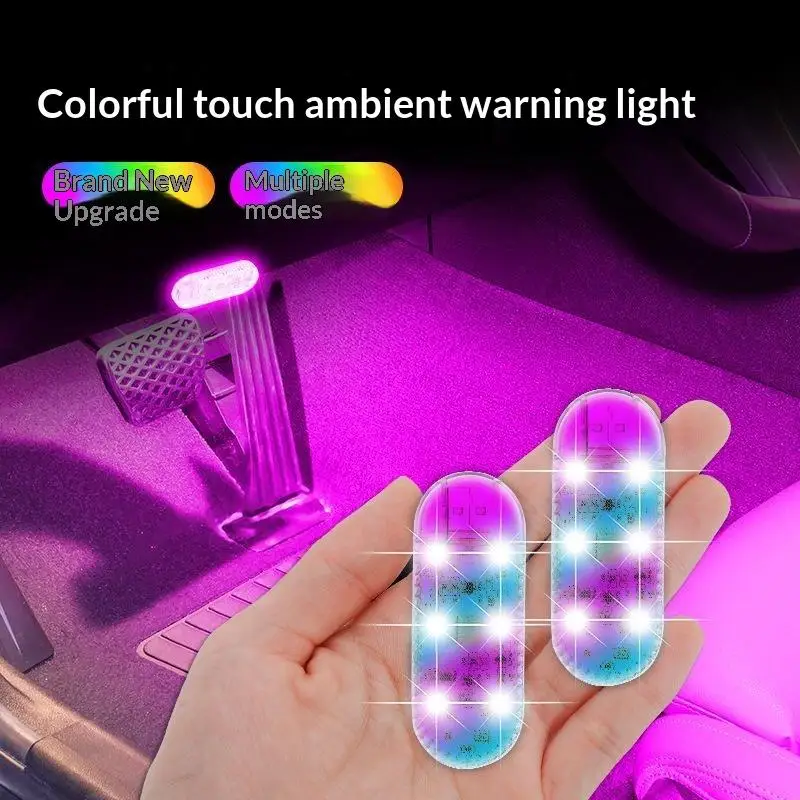 Touch Control LED Car Roof Light Wireless Auto Ceiling Reading Lamp Eye Caring Interior Lighting for Night Driving