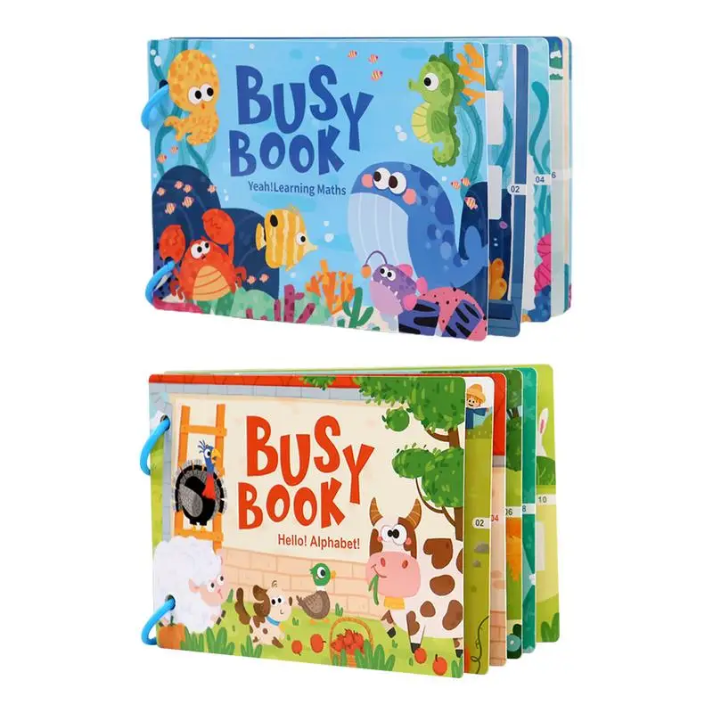 

Bbay Busy Book Travel Toys Preschool Learning Activity Sticker Book Activity & Sticker Book Travel Toys Reusable Educational