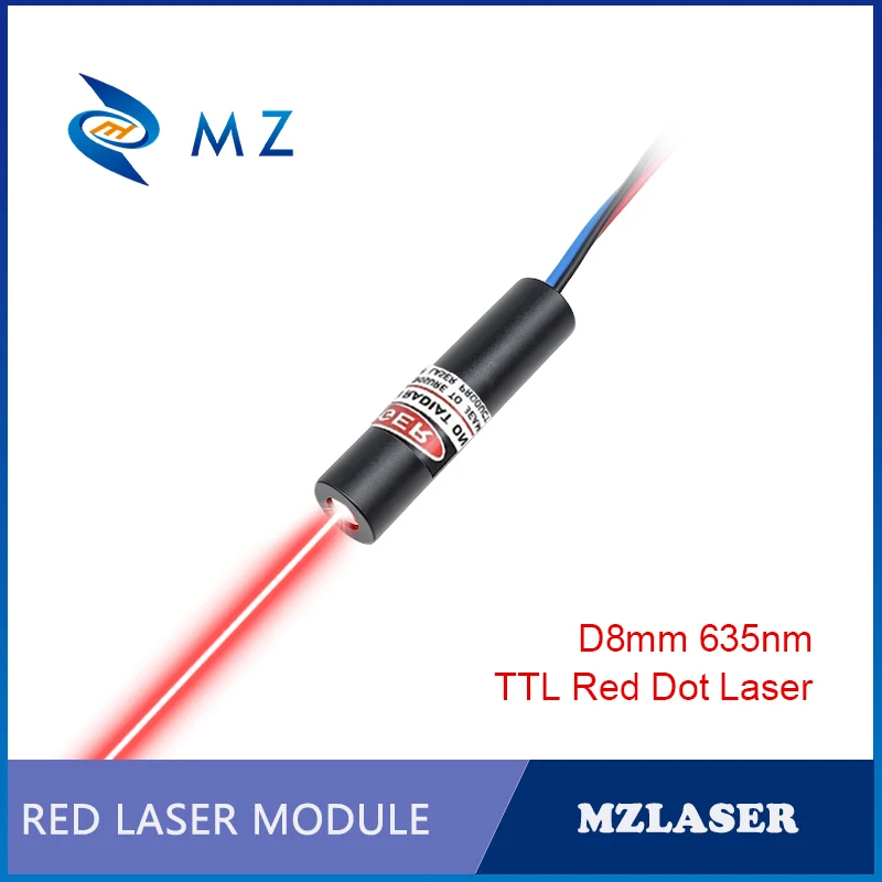 New Compact 635nm Red Dot TTL Laser Diode Module D8mm 3V 0.5mW 1mW 5mW 10mW Industrial Grade for Woodworking Machinery Parts
