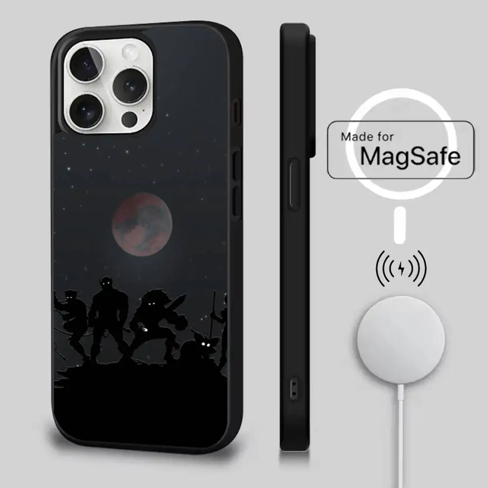 حافظة هاتف كارتونية من T-ThunderCats لهواتف iPhone 17,16,15,14,13,12,11,Pro,Max,Plus,Mini,SE4,E شحن لاسلكي مغناطيسي Magsafe