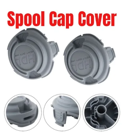 2pcs Spool Cap Cover For Gray For HDL Cap Cover Edge Cutters STC5433 Type  STC5433PC Type Spool Cap Cover Replacement Parts