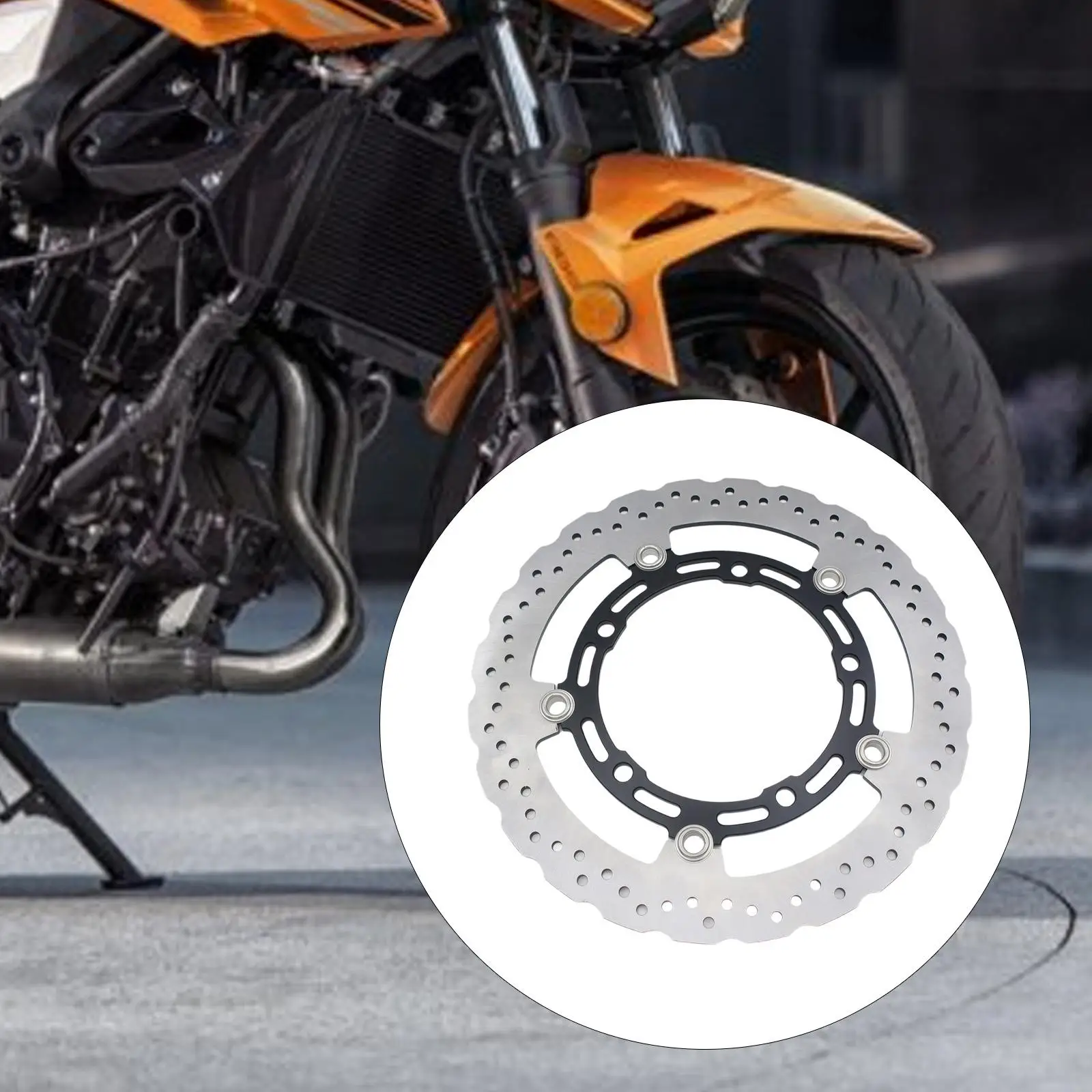 

Motorcycle Front Brake Disc Rotor Metal Replace Parts Easy Installation for Kawasaki Z 400 2018-2020 Ninja 400 2017-2020