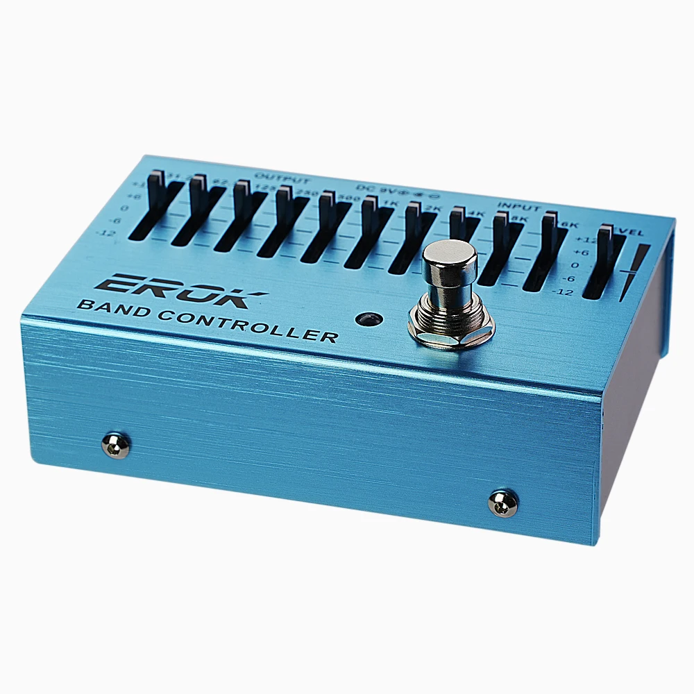 EROK Ten Band Eq Effect Pedals Electric Guitar Band Controller Guitar Bass Accessories True Bypass Design Parts