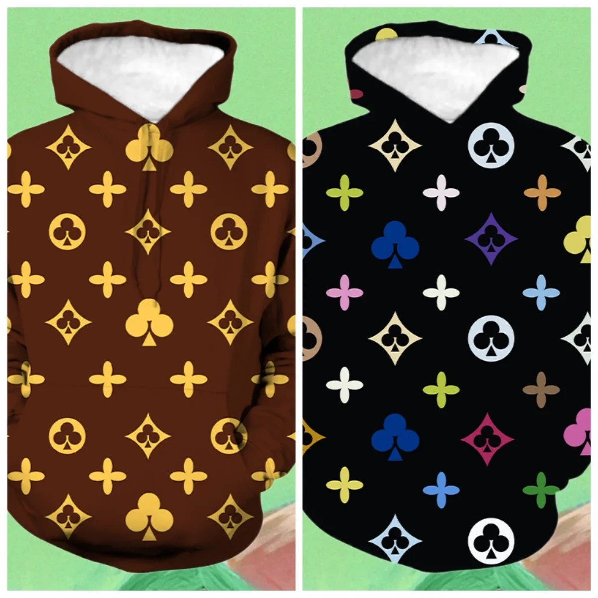 

2025/26 New Autumn Hot Selling Cross-border Trend Men's Fully Printed Hoodie, Adult Children's Women's Loose and Comfortable Top