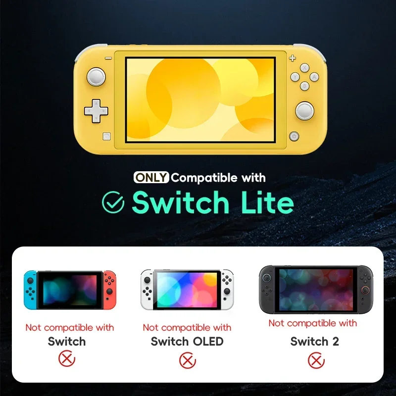 DATA FROG Snap On Magnetic Hard Plastic Protective Cover Clear Acrylic Screen Shield For Switch Lite Console view 6